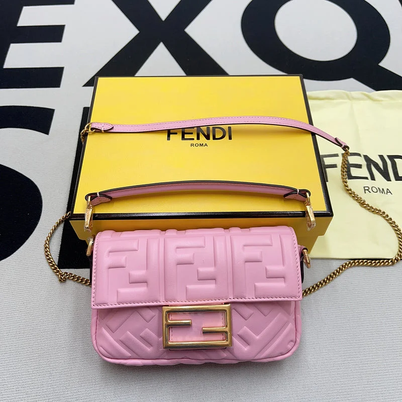 Fendi tote bags with a double - zip closure for enhanced securityWF - Fendi Bags - 051