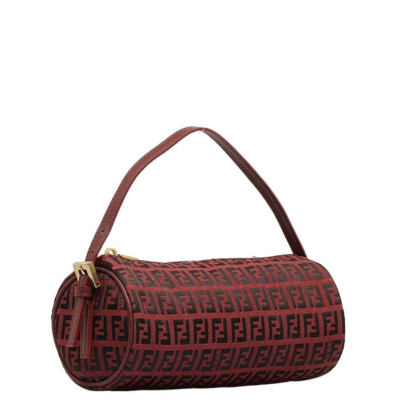 Fendi tote bags with a spacious interior and multiple pockets for daily essentialsFendi Zubkino accessories 7N0016 red canvas leather ladies Fendi