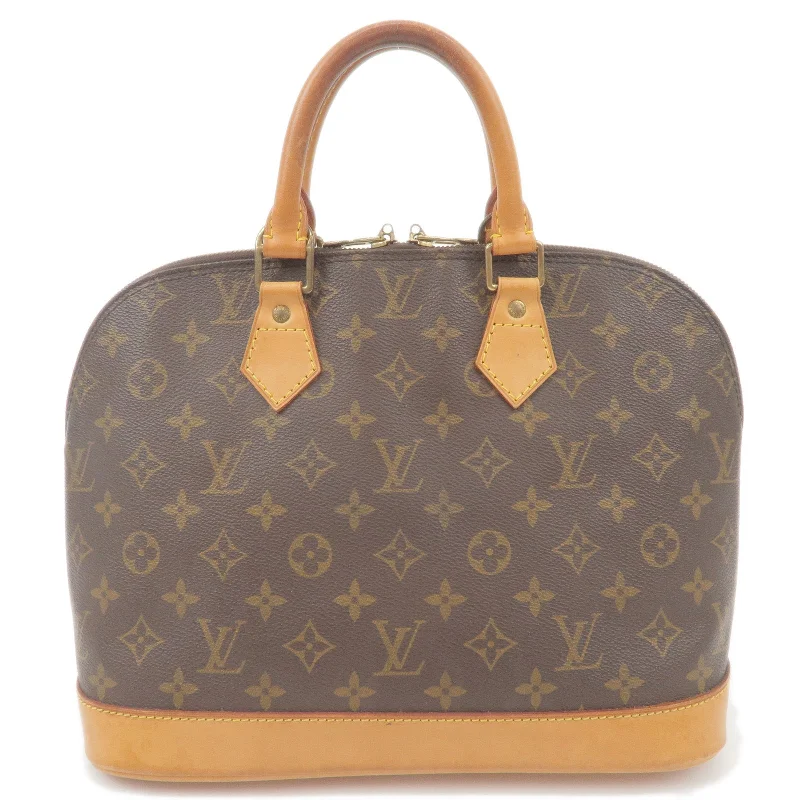 Louis Vuitton bags with a zippered interior pocket for better organizationLouis Vuitton Monogram Alma Hand Bag Brown M51130