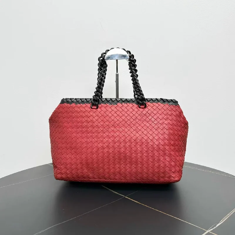 Bottega Veneta luxury bags for special occasionsBottega Veneta Intrecciato Red Black Leather Tote Bag Large