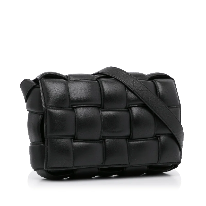 Bottega Veneta bags with leather - braided strapsBottega Veneta Padded Cassette Black