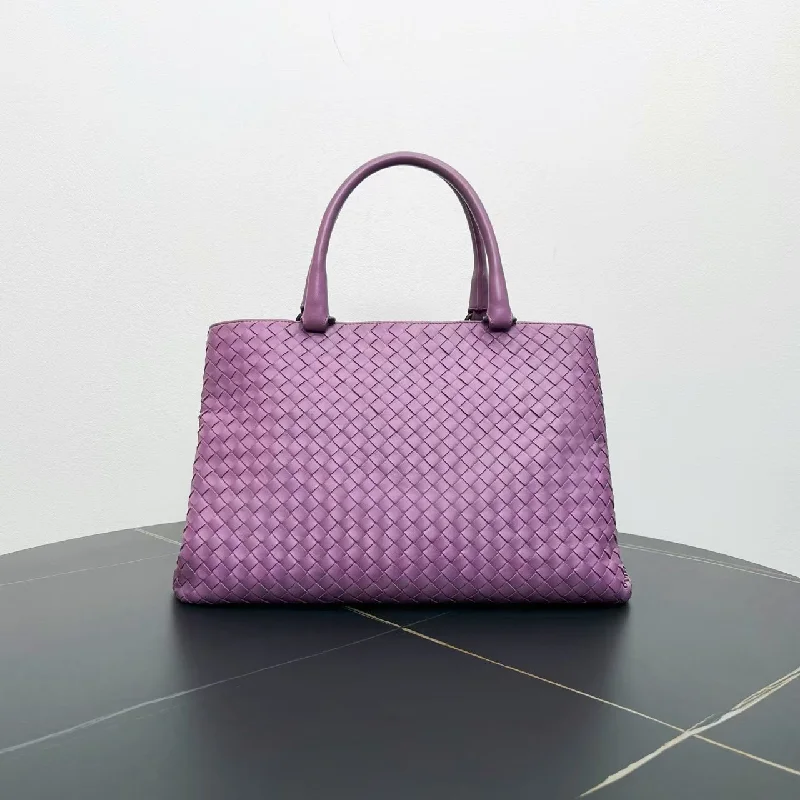 Bottega Veneta bags with paisley patternsBottega Veneta Purple Intrecciato Leather Tote Bag 35