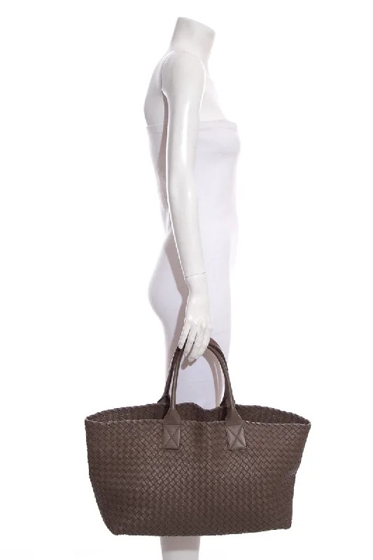 Bottega Veneta bags in pastel colorsBottega Veneta "Cabat" Intrecciato Mushroom Tote