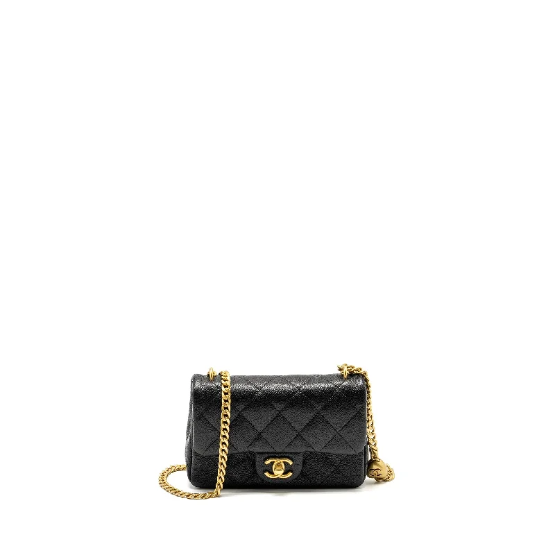 Chanel New Arrival Handbag with Gold HardwareChanel Coco Love Mini Flap Bag with Adjustable Chain Caviar Black GHW (Microchip)