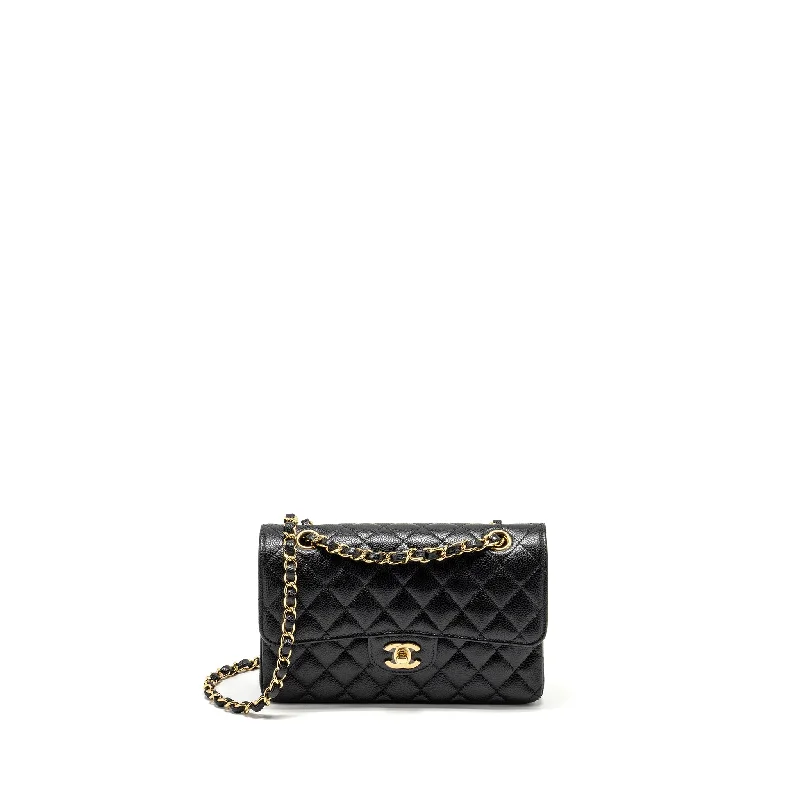 Chanel bags available at online luxury retaileChanel Small Classic Double Flap Bag Caviar Black GHW