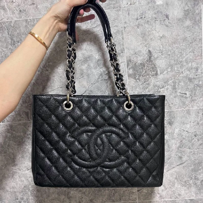 Chanel bags sale 2025Black Caviar NO.14 Grand Shopping Tote GST (SHW)