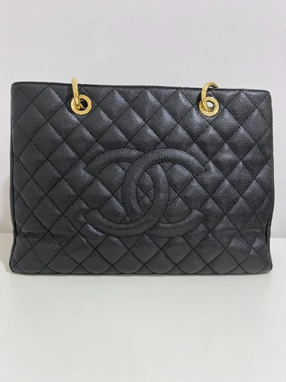 Chanel bags for those who value investment piecesBlack Grand Shopping Tote GST with Gold Hardware Caviar