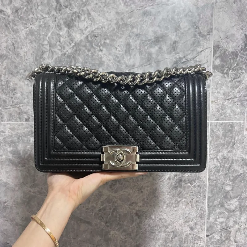 Chanel bags that pair perfectly with any outfitBoy Old Medium Calfskin Black Silver Hardware