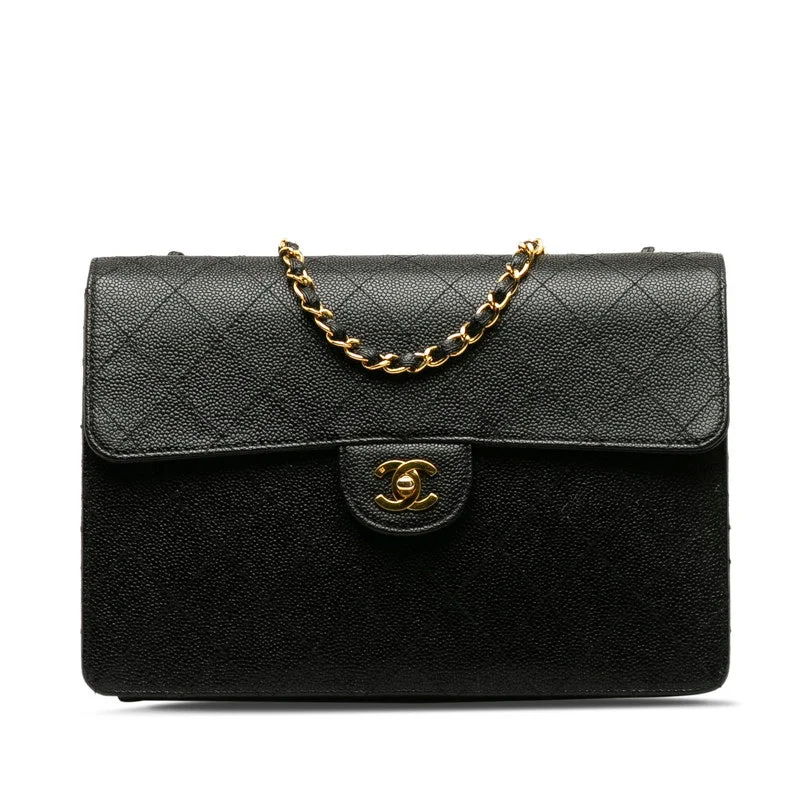 Chanel bags perfect for everyday elegChanel Decamatrasse ingle Flap Gold  Chain Shoulder Bag Black   CHANEL