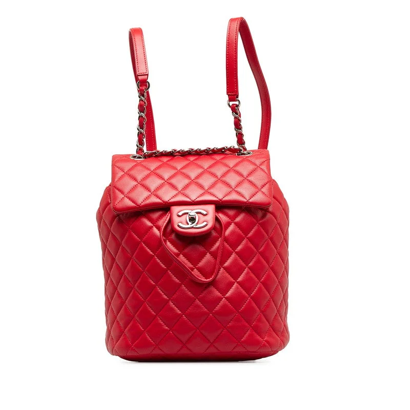 Chanel bags for women who love timeless fashionChanel Matrases Coco Rucksack Backpack Red Silver   Chanel