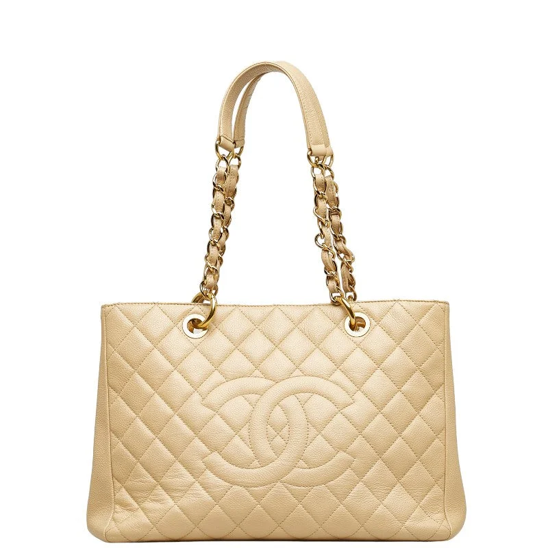 Chanel classicChanel Matrases Gold  Chain houlder Bag A50995 Beige Caviar S  CHANEL