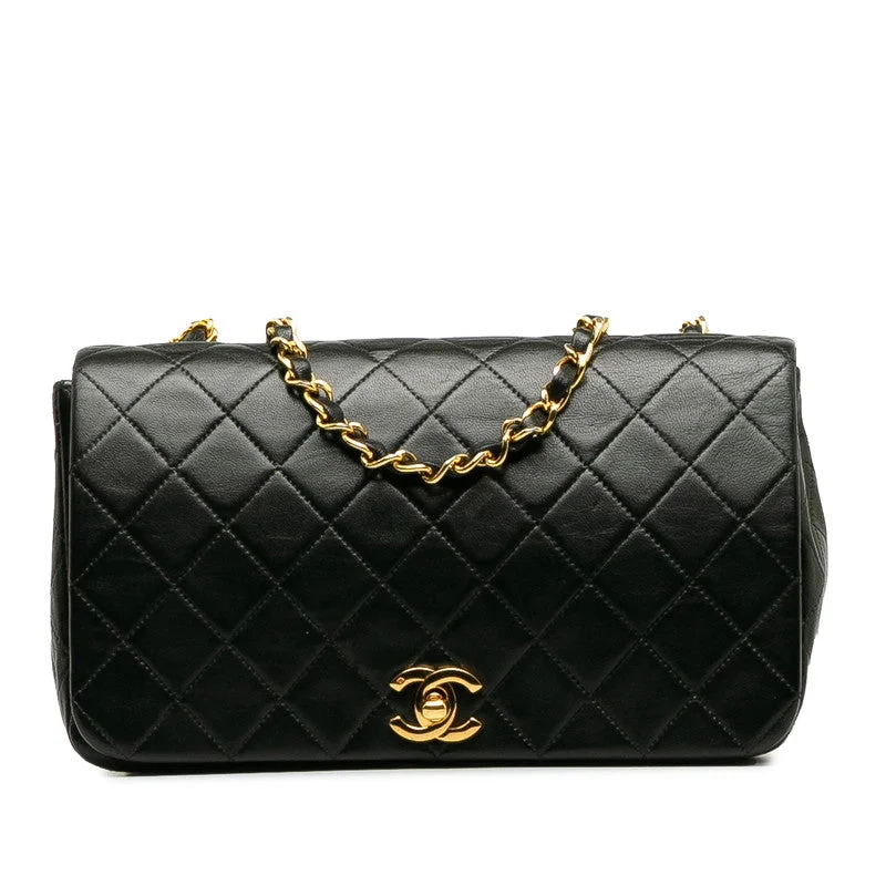 Chanel bags with adjustable chain strapsChanel Mattress Chain houlder Bag Black Gold  Lady Chanel