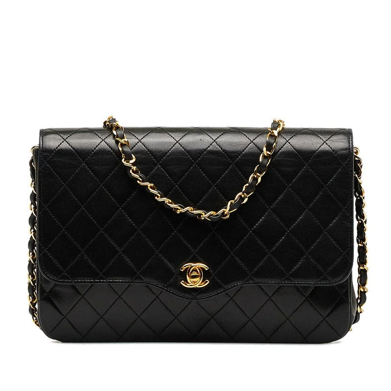 Chanel bags with modern touchesChanel Mattress ingle Chain Shoulder Bag Black Gold   Chanel