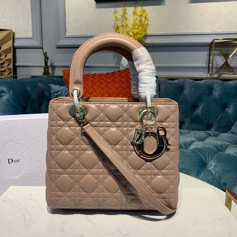 Christian Dior handbags with a back - pocket for quick storageChristian Dior MeChristian Diorum Lady Bag Rose Des Vents For Women 9.5in/24cm