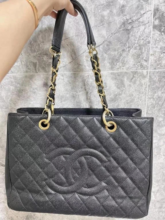 Chanel bags for a polished and professional appearance【Clearance】Grand Shopping Tote GST with Gold Hardware