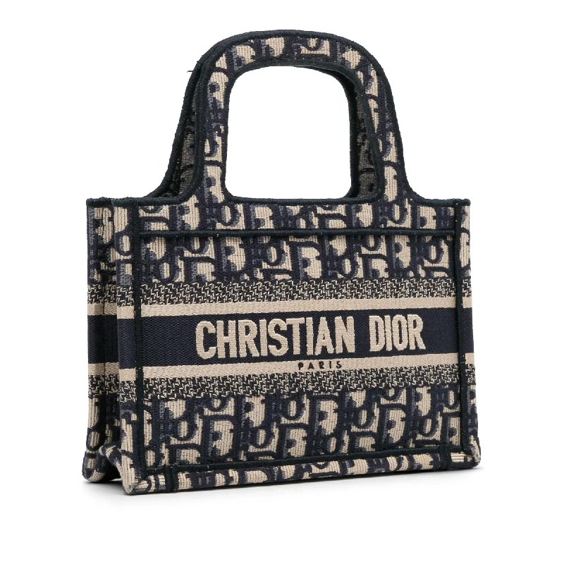 Contemporary Christian Dior handbags with a unique shapeDior Mini Oblique Book Tote (T9VaQ0)