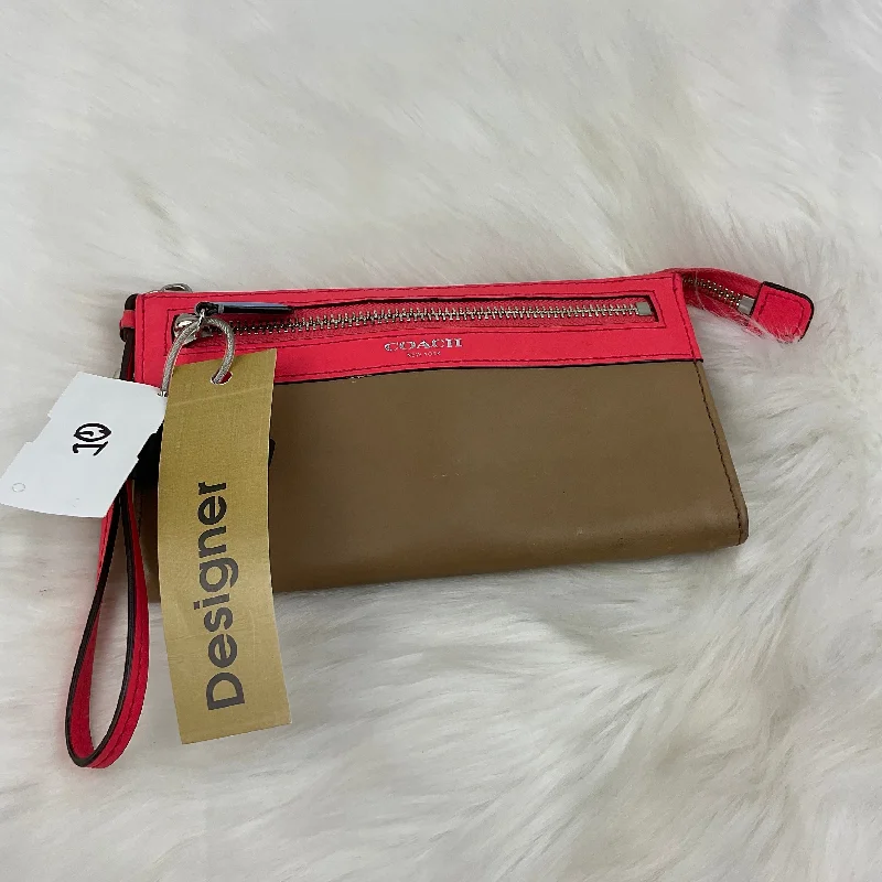 Coach crossbody bags with a keychain holder for practicalityWristlet Designer By Coach  Size: Medium