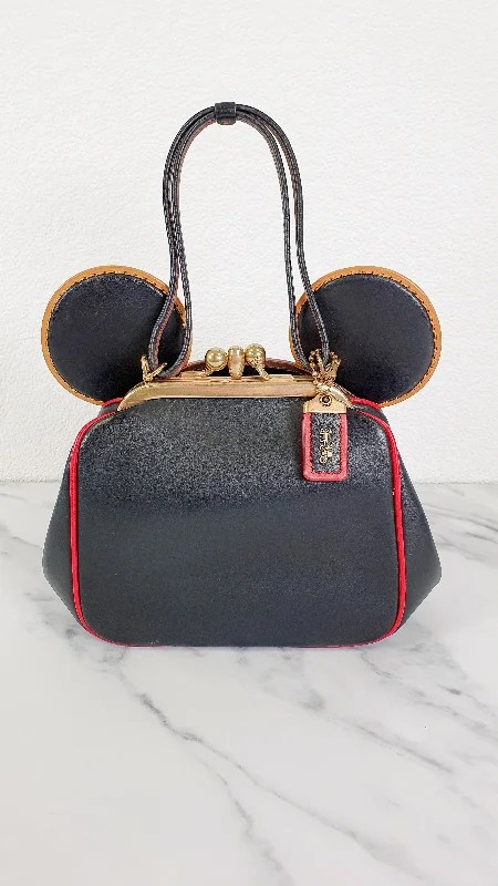 Coach backpacks with a hidden back pocket for securityCoach x Disney x Keith Haring Mickey Mouse Ears Bag With Kisslock & Chain Strap LIMITED EDITION - Handbag Coach 4720